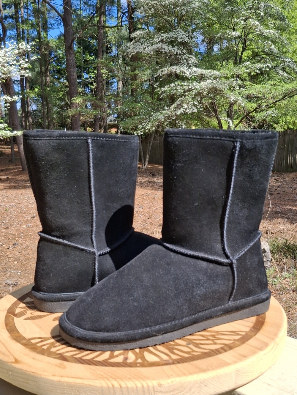 Women's Bjorndal Zadie Black Suede Leather Winter Boots Size 7